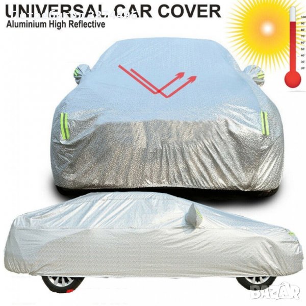 2824 Универсално покривало за цялата кола, против сняг и слънце, снимка 1