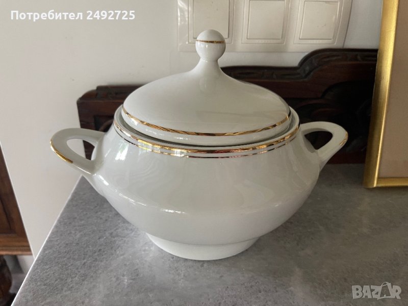 Супник, златен кант, български в Други в гр. София - ID41186618 — Bazar.bg