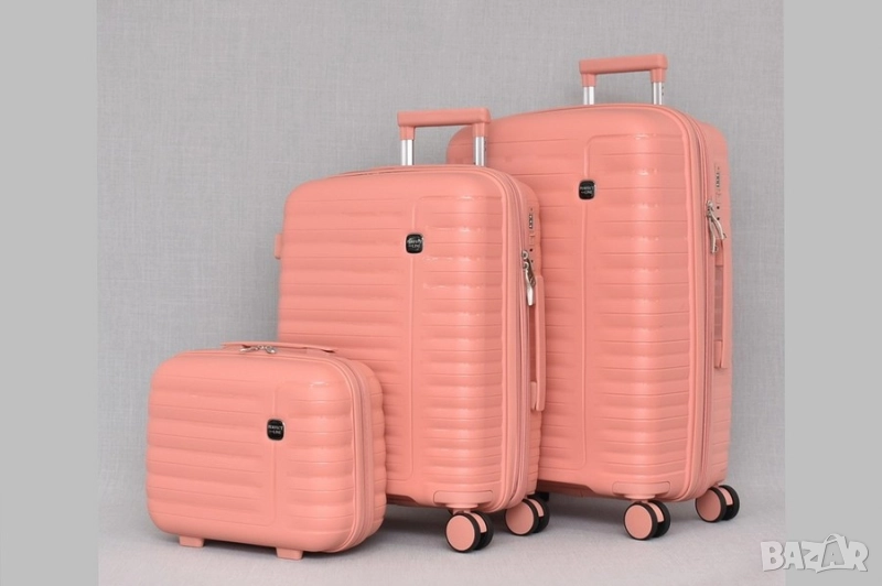 КОМПЛЕКТ 2 КУФАРА И ЧАНТА ЗА РЪЧЕН PP118, снимка 1