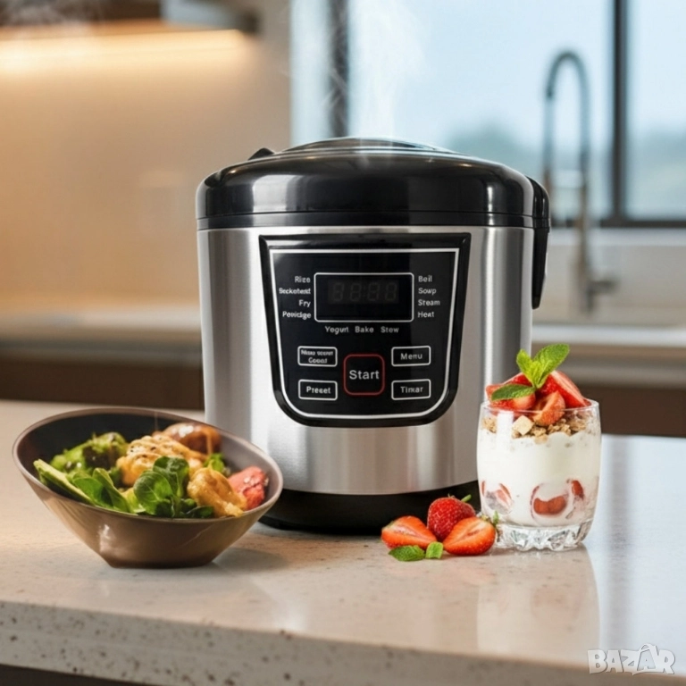 Смарт мултикукър за кухнята 4 литра 700W,12програми, таймер , снимка 1