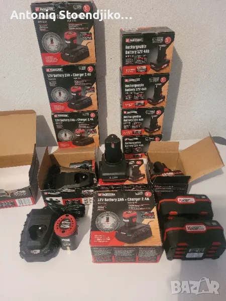 Батерии и зарядни устройства Parkside 12 и 20 волта Xteam , снимка 1