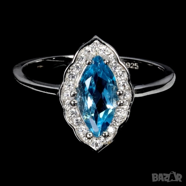 925 сребърени пръстени с Topaz, гранат, аквамарин, танзанит, , снимка 1