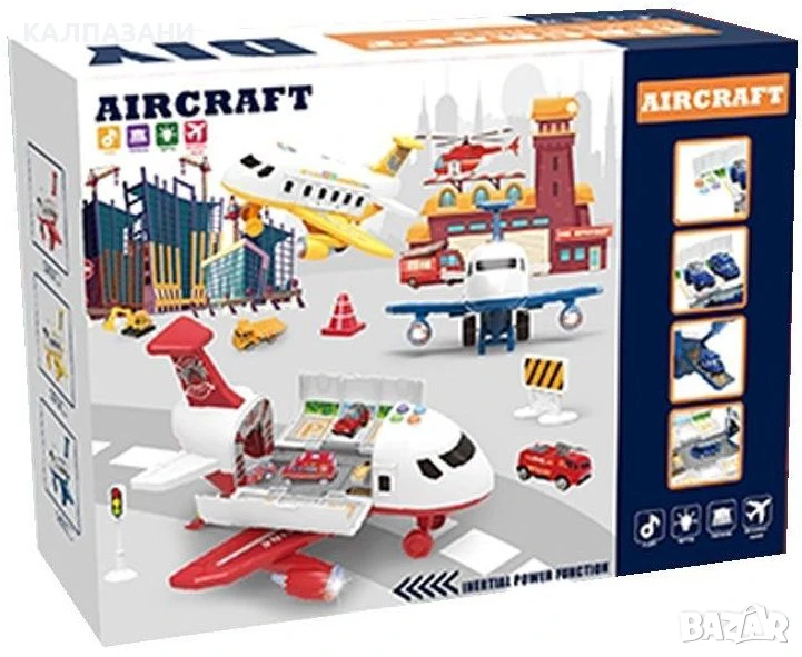 OCIE Самолет гараж с 4 коли Aircraft 581795, снимка 1