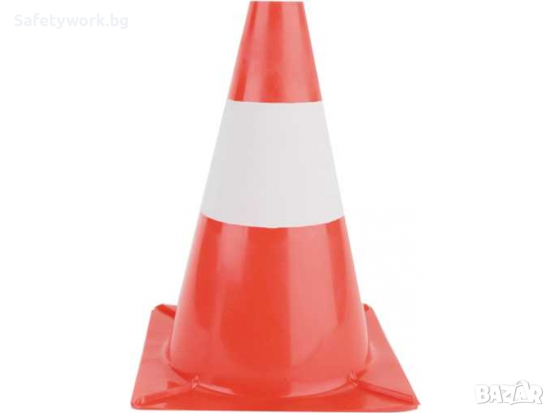 Сигнален Конус 30 см. полиетилен с PVC , снимка 1
