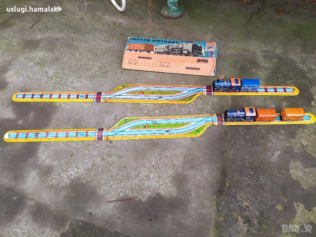 Стари ламаринени играчки/влакчета, снимка 1