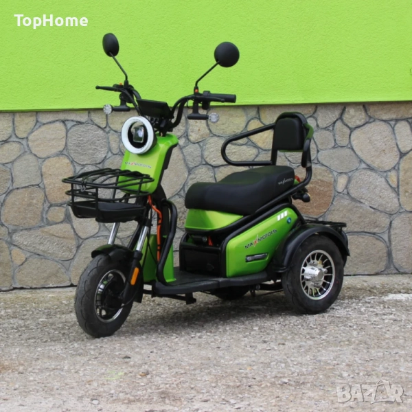  Двуместна Електрическа Триколка PUDDING 1800W МОДЕЛ 2025, снимка 1