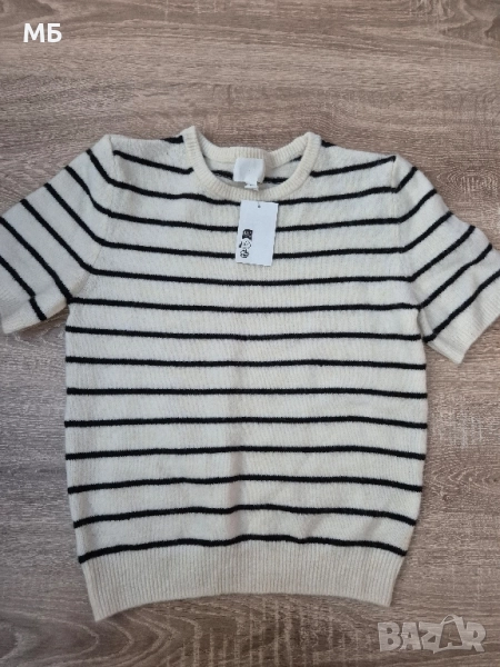 Нова тениска с фина плетка H&M, снимка 1