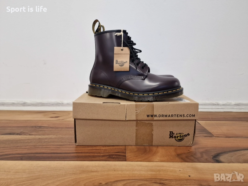 Dr. Martens Кубинки 1460 Burgundy Smooth, 42 EU, снимка 1