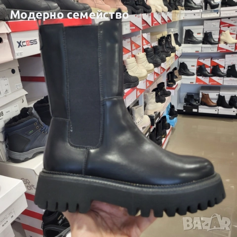Стилни дамски боти в черно ПРОМОЦИЯ 