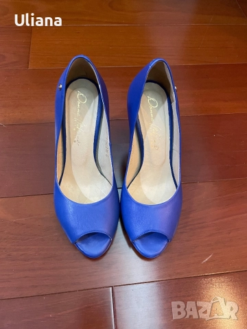 Дамски обувки висок ток кожа, снимка 2 - Дамски обувки на ток - 51918476