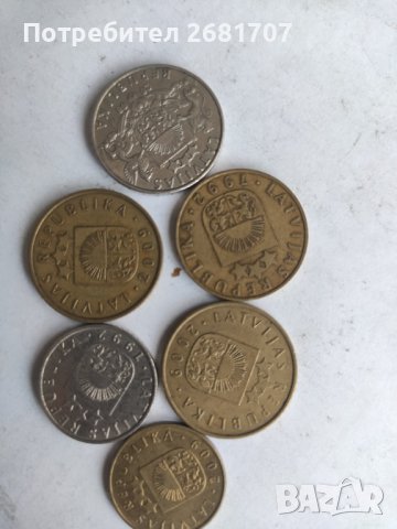 Монети Латвия 