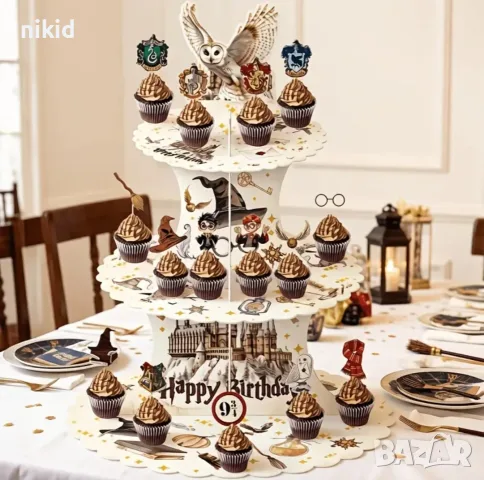 15 бр Хари Потър harry potter топери клечки за мъфини декорация и украса