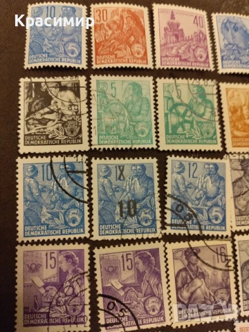 Пощенски марки ГДР.5 годишен план , снимка 13 - Филателия - 51359940