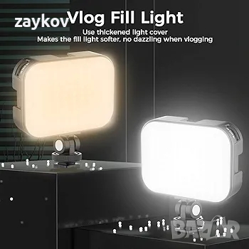 VIJIM VL100C Двуцветно LED видео осветление на камерата, 2000mAh, снимка 4 - Светкавици, студийно осветление - 44810813