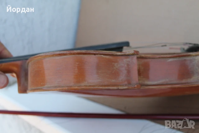 Стара цигулка с лък , снимка 8 - Струнни инструменти - 50565604