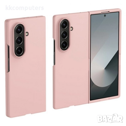Силиконов кейс bSmart Silicone Cover, За Samsung Galaxy Z Fold7, Пепел от рози и Протектор 