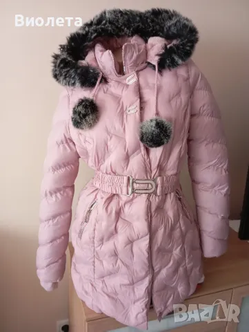 Дамско зимно яке с топла подплата 