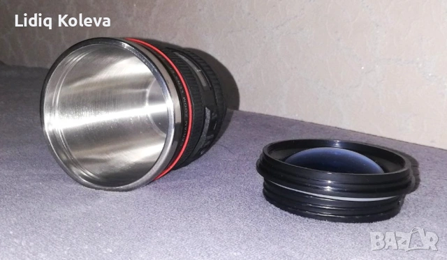 Термос чаша тип фотообектив EF 24-105, снимка 4 - Други стоки за дома - 53265398