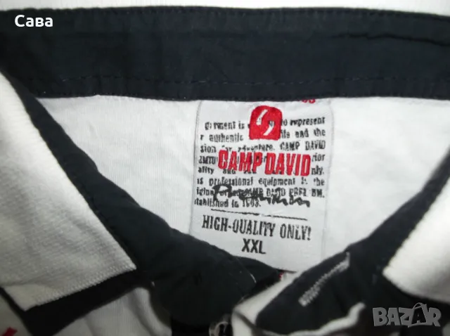 Тениски CAMP DAVID  мъжки,2ХЛ  /бяла,червена,розова/, снимка 2 - Тениски - 50328972