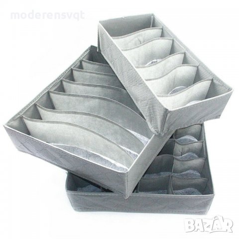 Сет от 3бр. органайзери за бельо, чорапи, сутиени, снимка 3 - Органайзери - 40053034