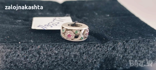 Сребърна-Талисман Pandorа-0,99гр/925, снимка 2 - Колиета, медальони, синджири - 51613579