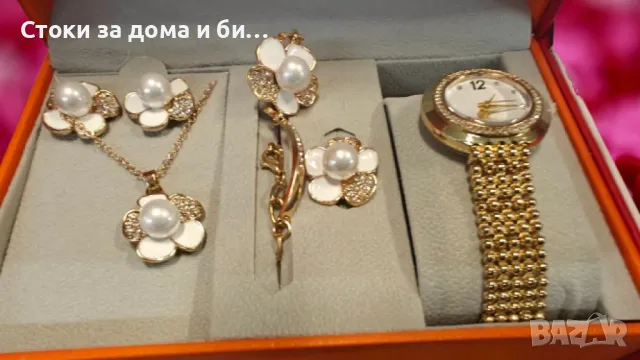 Дамски часовник с комплект бижута - Перфектния подарък за всяка жена, снимка 5 - Дамски - 48679430