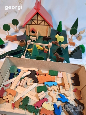 ретро немска игра Vero с дървени фигурки 33/2, снимка 8 - Фигурки - 53396124