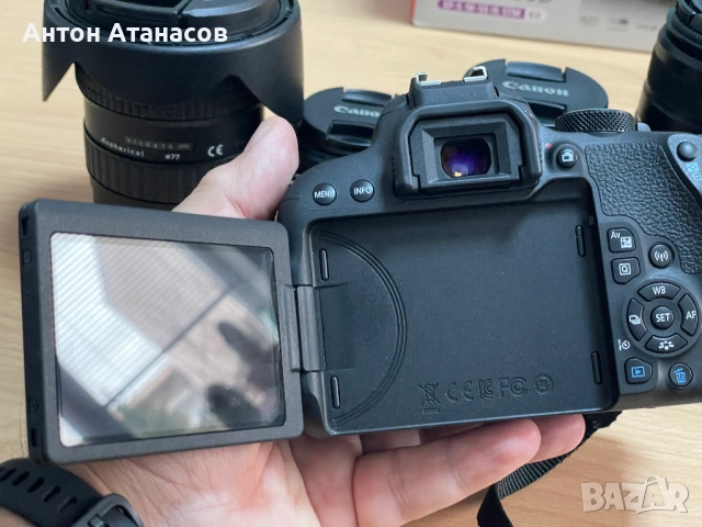 Canon EOS 800D + 4 обектива, снимка 15 - Фотоапарати - 52481820