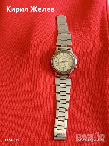 Стар механичен часовник ПОЛЕТ СССР рядък за КОЛЕКЦИЯ 53756, снимка 4 - Антикварни и старинни предмети - 53676488