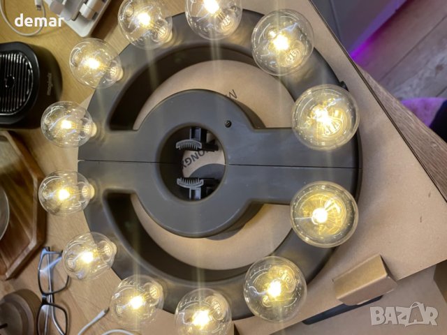 LED лампи за чадъри с 12 топли бели G40 LED крушки, за градински чадъри или къмпинг палатка, снимка 9 - Лед осветление - 44208232