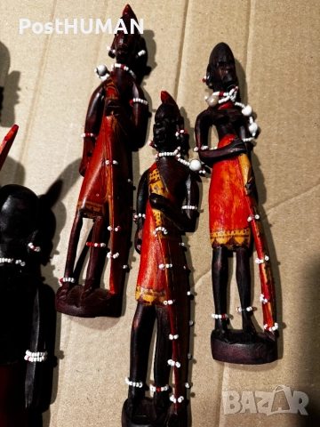 Африкански дървени фигури - Статуетки, снимка 5 - Колекции - 51533150