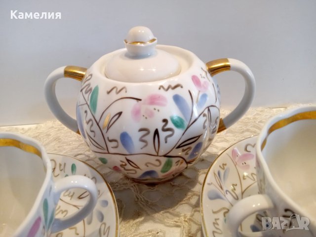 Руски порцелан. Захарница ЛФЗ, снимка 5 - Сервизи - 41081870