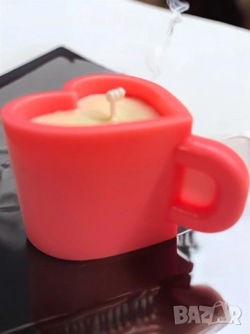 Свещ “Чаша сърце”, снимка 7 - Декорация за дома - 53847139