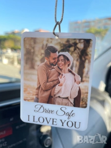 Персонализиран авто талисман със снимка и надпис Drive Safe, I Love You, снимка 2 - Романтични подаръци - 51689807