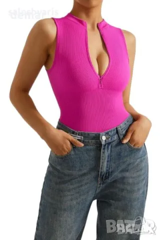 Дамски комбинезон без ръкави: Секси и удобен за йога и тренировки, снимка 3 - Корсети, бюстиета, топове - 49844013