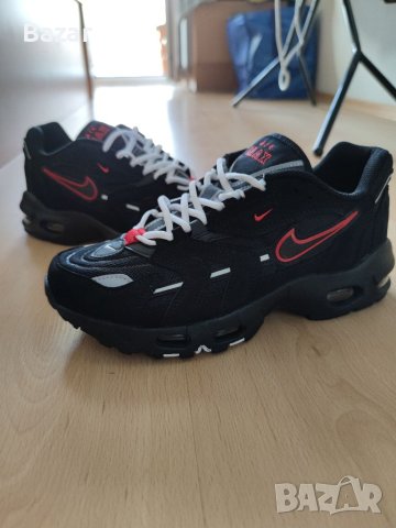 Nike Air Max 96 II Нови Оригинални Мъжки Обувки Кецове Маратонки Размер 44 Номер 28см Стелка Черни, снимка 6 - Маратонки - 41421394