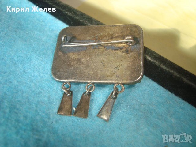 СТАРИННА СРЕБЪРНА РЕТРО БРОШКА ФИЛИГРАННО СРЕБРО ВИСОКА ПРОБА с ГРАНУЛАЦИЯ РЪЧНА ИЗРАБОТКА 25799, снимка 10 - Антикварни и старинни предмети - 35745500