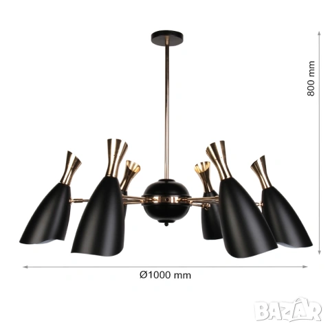 Луксозен полилей, снимка 4 - Лампи за таван - 53501004