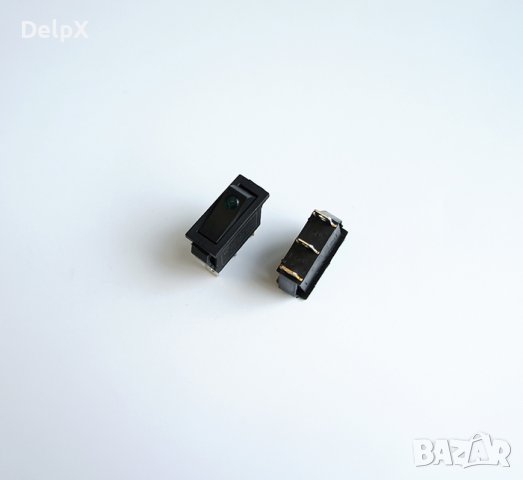 Ключ, 3pin, 2 положения, светещ, 250V, 15A, 28x11mm, снимка 1