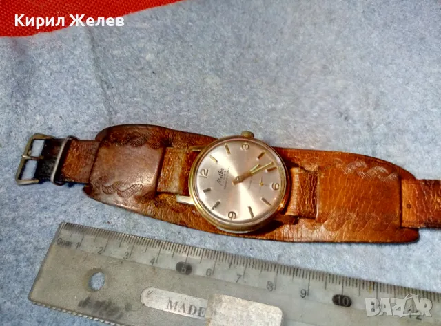 MELBA 17 RUBIS WEHRMACHTSWERK INCABLOC SWISS MADE Стар ЧАСОВНИК с 10 МИКРОНА ПОЗЛАТА РАБОТЕЩ 48698, снимка 7 - Антикварни и старинни предмети - 48074542