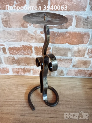 Стар свещник , снимка 4 - Антикварни и старинни предмети - 53207712