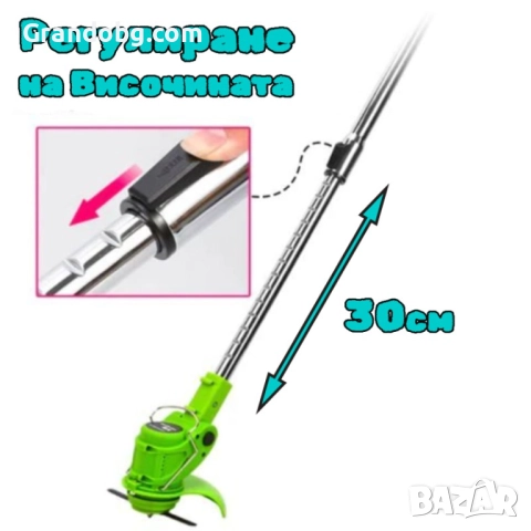 Немски Акумулаторен Тример WerkBull /36V 8Ah/ Косачка за Трева с 2бр батерии + 7 подаръка + Немска П, снимка 2 - Други инструменти - 52421749