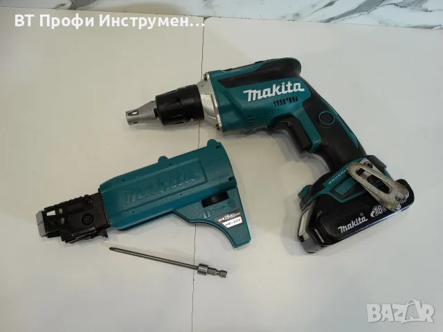 Makita DFS452 + магазин - Винтоверт за гипсокартон, снимка 2 - Винтоверти - 55996598