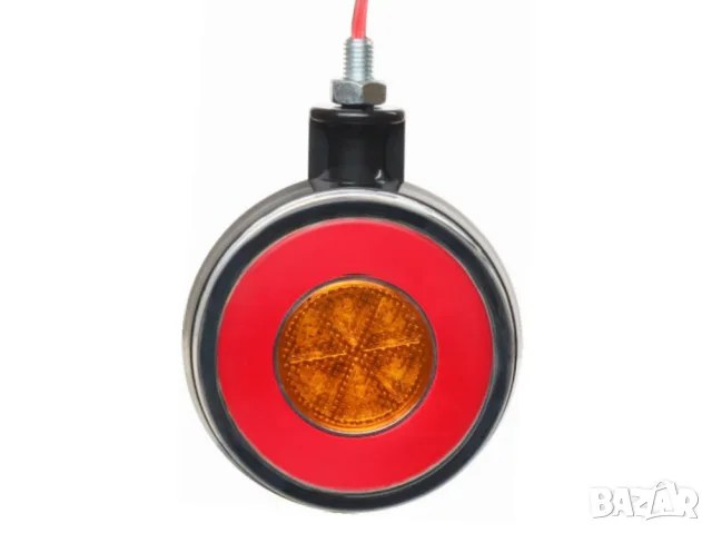 LED габарит за огледало 12-24V червен