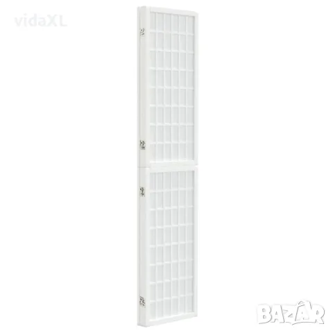 vidaXL Параван за стая, 3 панела, в японски стил, 120x170 cм, бял, снимка 4 - Паравани - 56147240