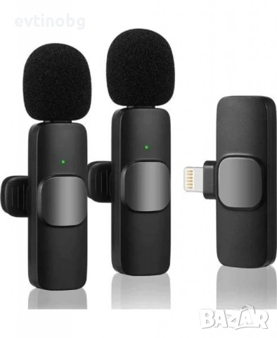 Комплект безжичен микрофон K9 за мобилни телефони - Превъзходство в качеството на звука и удобство, снимка 5 - Микрофони - 53821179