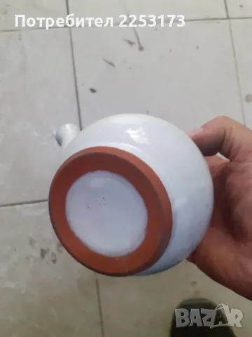 Порцеланов чайник с капак, снимка 5 - Прибори за хранене, готвене и сервиране - 47691569