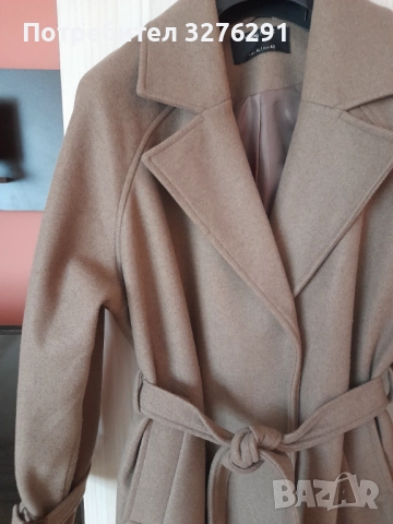 Кафяво палто, снимка 2 - Палта, манта - 52005259