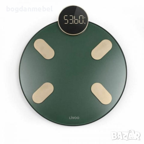 Електронен кантар за баня Livoo DOM455V Зелен, снимка 1 - Електронни везни - 44525348