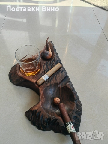 Пепелник за пури, лула с място за чаша, снимка 9 - Декорация за дома - 52799993